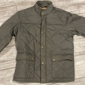 JCrew quilted jacket gray